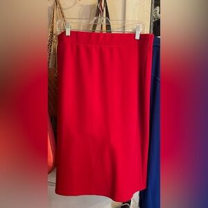Knee length pencil skirt